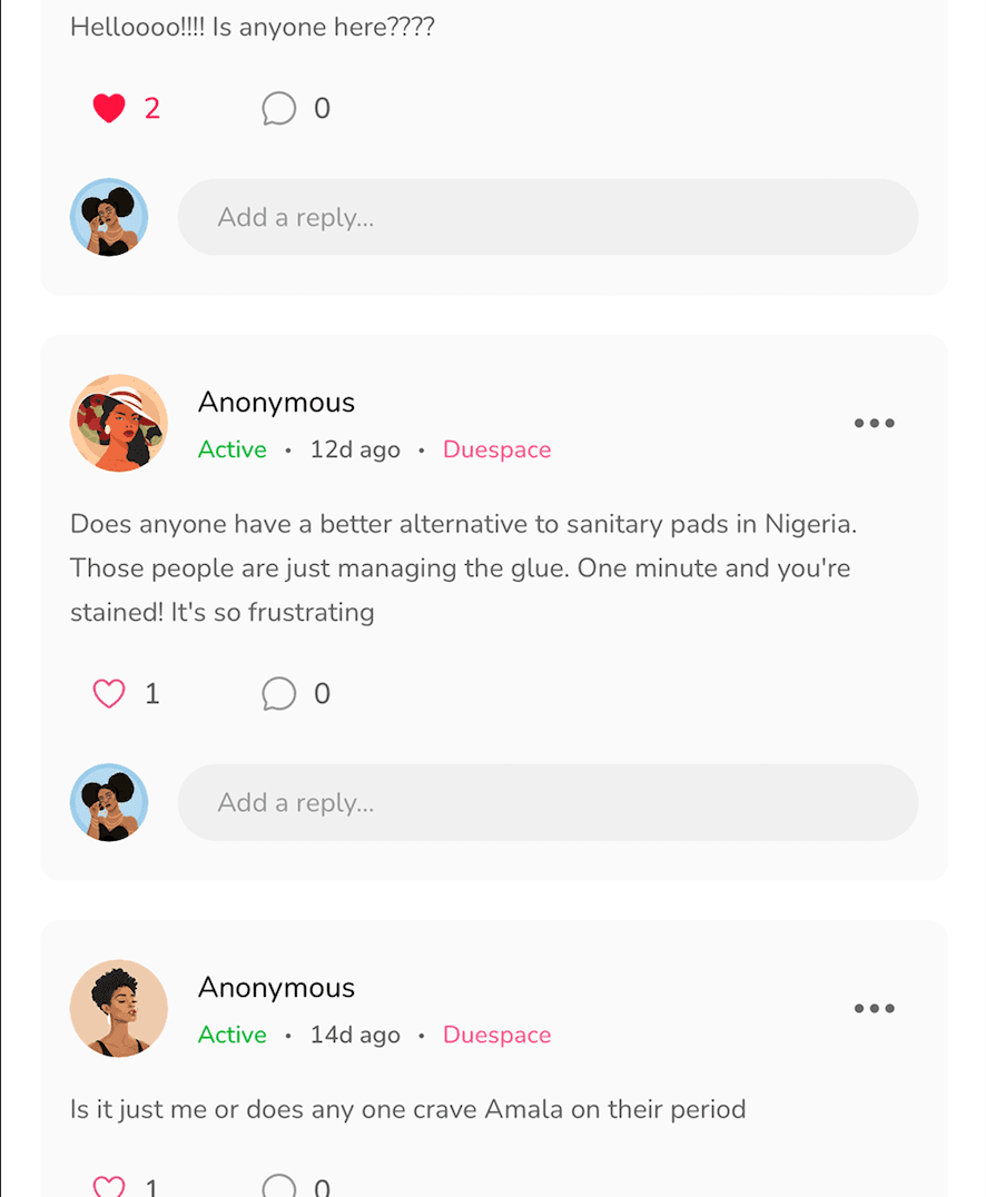 Anonymous community chat screenshot