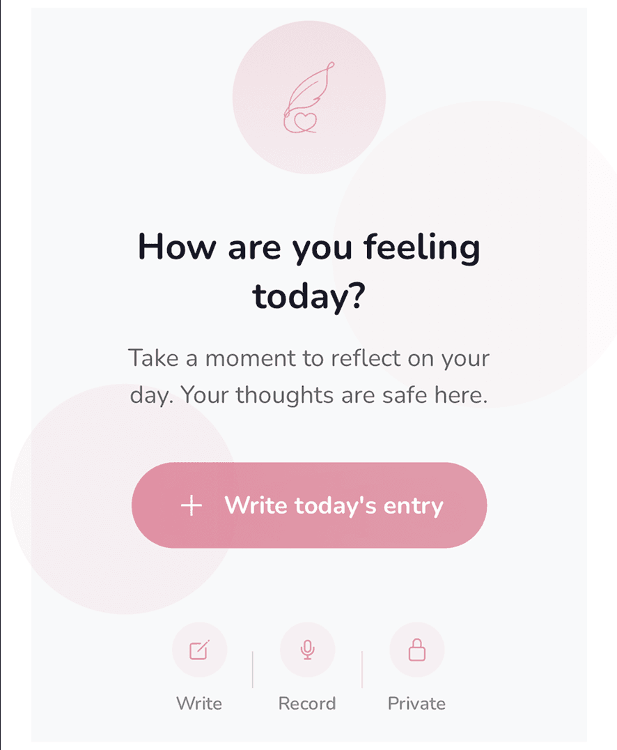 Whisper diary screenshot